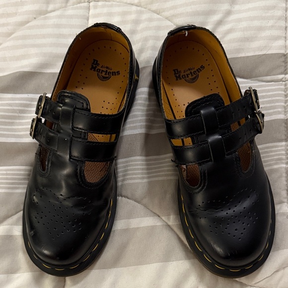 Dr. Martens Shoes - Dr. Martens Black Maryjane Shoes with Buckles